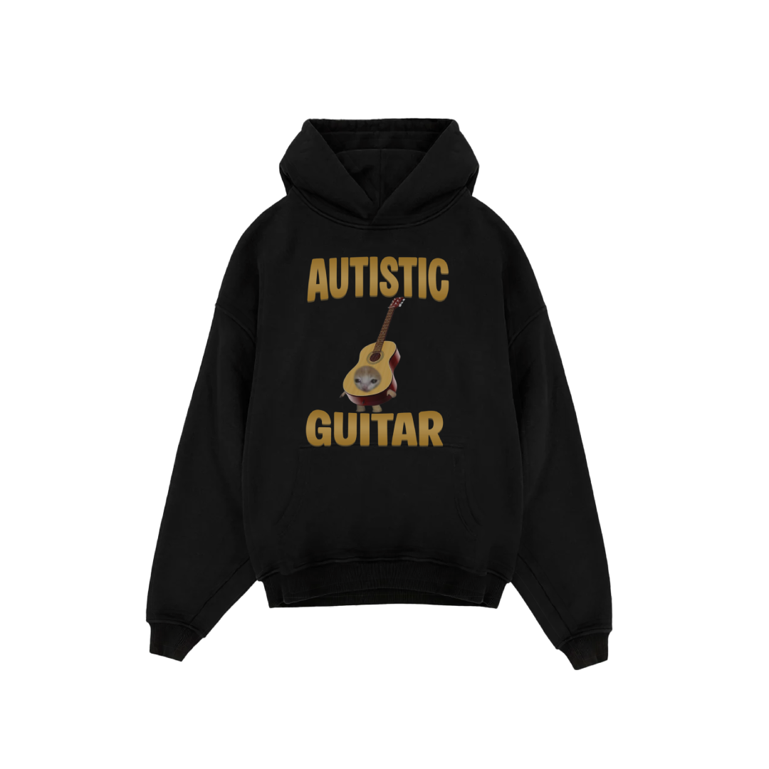 Autistic Guitar - Oversized Hoodie
