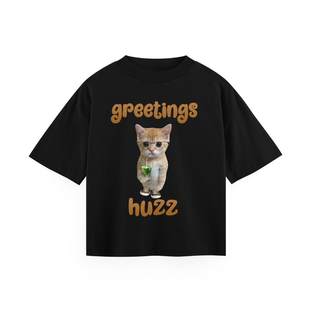 Greetings Huzz - Oversized Tee